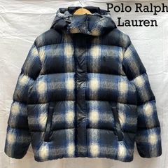 POLO RALPH LAUREN ポロラルフローレン ジャケット、上着 ダウンジャケット ウォーターリペランプラッド ダウンジャケット ブルー BLU チェック TALONジップ