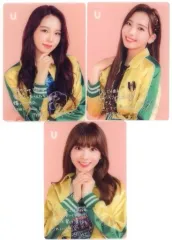 【中古】キャラカード AYAKA＆MAYUKA＆MIIHI(NiziU) 印字サイン＆メッセージ入りクリアカード3枚セット 「CD U 初回限定盤A」 Loppi・HMV購入特典