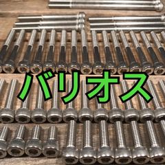 ステンレス製 バリオス ZR250A 左右エンジンカバーボルト 合計20本