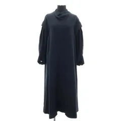 CYCLAS シクラス フレア ワンピース ネイビー 濃紺 34 ベルト付き CYCLAS シクラス フレア ワンピース ネイビー 濃紺 34 ベルト付き