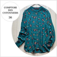 【美品♪】COMPTOIR DES COTONNIERS　コントワー・デ・コトニエ　シルク100％　花柄ブラウス