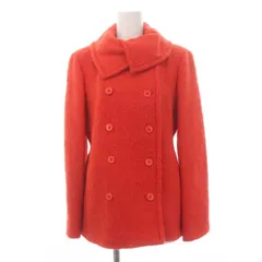 ジェイクルー J.CREW モヘヤ ダブル ショートコート ウール混 総裏地 赤 レッド /MI ■OSのサムネイル