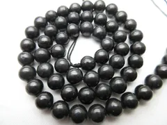 【希少】【シュンガイト】/玉size(約6.5㎜玉)/1set(10玉)/20億年前に形成された奇跡の癒し石/1350a4