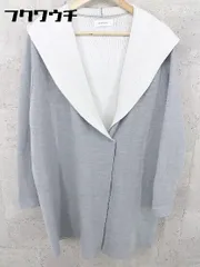 ■ Simplicite シンプリシテェ ニット ロング カーディガン コーディガン グレー レディース 【中古】 【1101220005864】