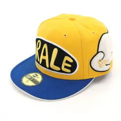 NEW ERA ニューエラ ドクタースランプアラレちゃん コラボ 59FIFTY キャップ 57.7 イエロー×ブルー メンズ 古着