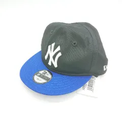 ◇ Θ ◎●未使用● NEWERA キッズ ブランドロゴ入り キャップ ブラック ネイビー系 サイズ表記なし 男の子 女の子 E  【1502180038105】