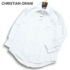 【新品 未使用】 CHRISTIAN ORANI クリスチャンオラーニ 通年★ 長袖 ピン ストライプ シャツ Sz.37-76 メンズ ビジカジ