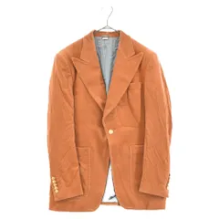 GUCCI (グッチ) 18AW 金ボタンピークドラペルベロアジャケット ブラウン 508549 Z495Fのサムネイル