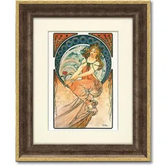アルフォンス・ミュシャ 【フレームサイズ 52.5×41cm】 アルフォンス・ミュシャ 【フレームサイズ 52.5×41cm