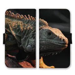 iPhone 17 Pro ケース 手帳型 アイフォン17プロ スマホケース 携帯ケース 両生類 爬虫類 オウカンミカドヤモリ グリーンイグアナ トカゲ カエル ウーパールーパー 写真 スマホカバー カラー02