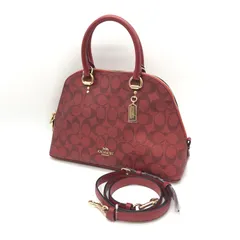 【未使用展示品】 COACH コーチ 2558 シグネチャー  2WAY クロスボディ トートバッグ ショルダー バック 赤　レッド　005164