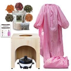 ◇よもぎ蒸しセット お揃い4品 5種類ハーブ(選ぶ1種類)温楽 ◇よもぎ蒸しセット お揃い4品 5種類ハーブ(選ぶ1種類)温楽