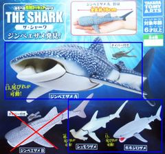 あそべる生物フィギュアシリーズ ザ・シャーク ジンベエザメ発見 A 3種
