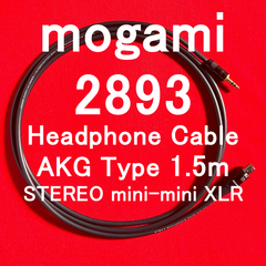 mogami 2893 AKGタイプ ヘッドフォン ケーブル STEREO mini  ⇒ mini XLR 1.5m