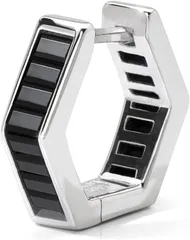 aliba ピアス メンズ フープピアス 金属アレルギー対応 メンズピアス リングピアス 片耳 シルバーアクセサリー シルバー925(シルバー)