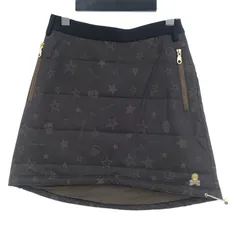 【新品】MARK & LONAマークアンドロナ　レディースミニスカート MARK&LONA マークアンドロナ スカート 白 カモフラ スカル 総柄