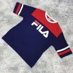 【FILA】フィラ  Tシャツ【M】カジュアル  レディース  一点もの  青系  ブルー【送料無料】