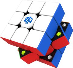 ルビックのキューブ教育玩具 GAN 356M 磁石内蔵 競技用キューブ 3x3 磁石 ガンキューブ 回しやすい ステッカーレス マグネットキューブ (Lite, GES無し)