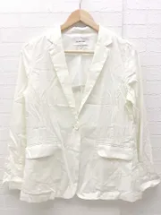 ◇ GLOBAL WORK グローバルワーク シングル 1B 長袖 テーラード ジャケット サイズM ライトベージュ レディース  【1002800984695】