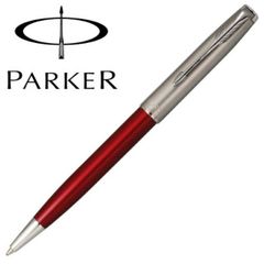 パーカー PARKER ボールペンソネット レッド&サンドブラストCT 箱付き