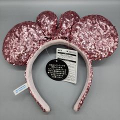 [C003]ディズニーのカチューシャ　ピンクのスパンコールがかわいいです。ディズニーランドで購入しました。