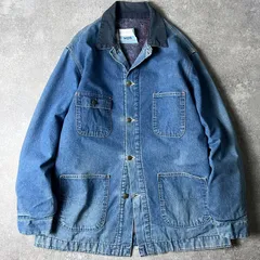 70s Sears Work Leisure ブランケット ライナー デニム カバーオール ジャケット / 70年代 ビンテージ シアーズ コーデュロイ 切替