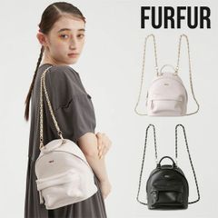 【即納】 【SALE10%OFF】 ファーファー FURFUR バッグ 24春夏 チェーンショルダーミニリュック リュック ミニバッグパック rwgb242503