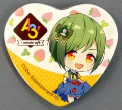 [중고] 배지·핀즈(캐릭터) 루리카와 유키 [A3!(에이스리)×animatecafe 트레이딩 하트캔 배지 딸기 사냥 ver. A그룹]
