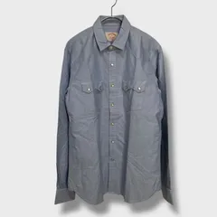 ☆タグ付き未使用品☆BrooksBrothers☆ブルックスブラザーズ☆ウエスタンシャツ☆オックスフォードシャツ☆サックス☆M☆I25M