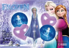 風船 アルミバルーン アナ雪 5点セット 雪のお姫さま パーティー 飾り付け 装飾用品 エルサ プリンセス
