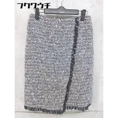 ◇ STUDIOUS ステュディオス ツイード ミニ タイト スカート サイズ1 ブラック ホワイト レディース 【中古】 【1105030000323】