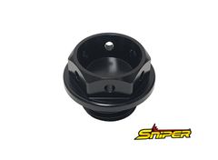 ヤマハ スズキ アルミ製 オイルフィラーキャップ 黒 M20 x P1.5 汎用 SNIPER スナイパー SP0136BK