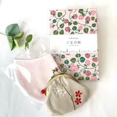 〈春ギフト〉ご朱印帳・桜のがま口財布・マスク