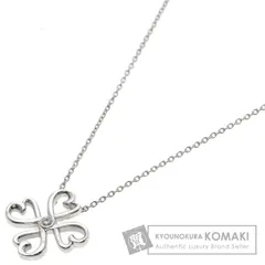 TIFFANY&Co. ティファニー ラビングハート クローバー 1P ダイヤモンド ネックレス SV レディース [中古]