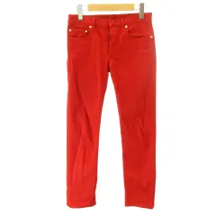 ディオールオム Dior HOMME JAPAN ボタンフライ ストレッチ パンツ ボトムス 163D006A3315 赤 レッド 26のサムネイル