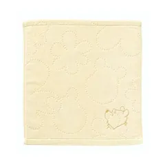 【メール便】くまのプーさん グッズ ハンドタオル キャラクター ウォッシュタオル シンプル イエロー プレゼント 男の子 女の子 ギフト