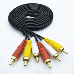 3RCAケーブル 3m AVケーブル 赤白黄 金メッキ