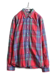 【お得なクーポン配布中!】 GANT チェック コットン 3点留め ボタンダウン 長袖 シャツ XL ガント