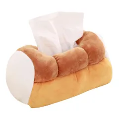 ideastore ティッシュカバー ティッシュケースカバー パン 食パン型 