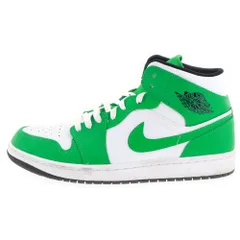 NIKE (ナイキ) AIR JORDAN 1 MID LUCKY GREEN エアジョーダン1 ミッドカットスニーカー ラッキーグリーン US9/27cm DQ8426-301