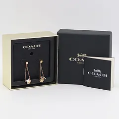 【新品未使用】　☆値下げ☆  【COACH】ピアス　箱付き コーチ COACH ピアス ボックス付き 限定品 パヴェ ライン