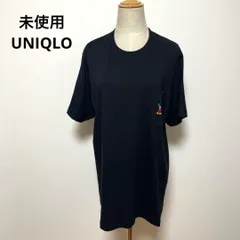 未使用 タグ付き UNIQLO ディズニー Tシャツ XL ブラック