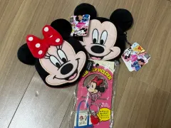 Disney(ディズニー) ミッキーマウス ミニーマウス 小銭入れ ＋ キーリング