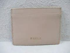 R016 　FURLA　フルラ　カードケース　パスケース　定期入れ　レディース　通勤　通学　女子　ピンク　中古　used