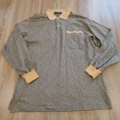 レトロ　LANCEL　ランセル　長袖ポロシャツ　Lサイズ。のサムネイル