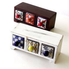 アジアンテイスト♫ ミニチェスト 小物入れ ハンドメイド品 - メルカリ