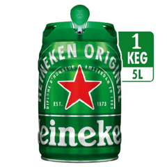 ハイネケン 5L 樽生 そのまま飲めるビールサーバー 家庭用ドラフトケグ Heineken 送料無料