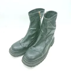 ■ ⊇ Oriental Traffic オリエンタルトラフィック サイドジップ ミドル丈 ブーツ サイズLL ブラック レディース E  【1502060018593】