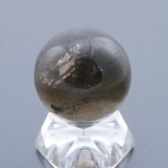 スモーキークォーツ丸玉 32mm 45.8g 天然石・置物 煙水晶 厄除け 除障 魔除け 破魔 台座は付属しません