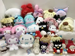 ◆ 【ジャンク品】 30点 まとめ商品 サンリオ キャラクター ぬいぐるみ  マイメロ クロミ シナモン ポムポムプリン ハンギョドン バツ丸 など 現状品 6.1kg